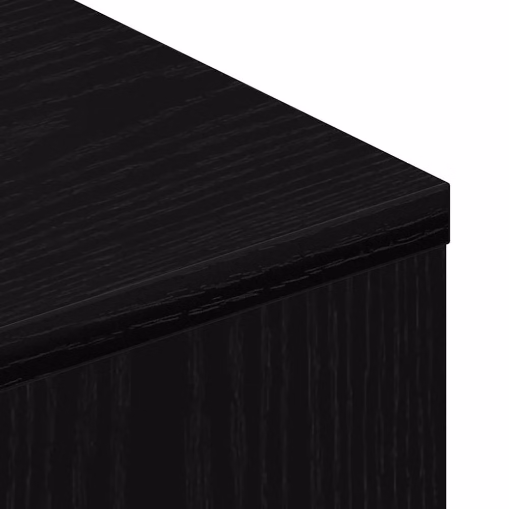 Berkfield Home Black Oak TV Cabinet with Wheels, W: 102 cm, D: 34.5 cm, H: 43 cm – 4