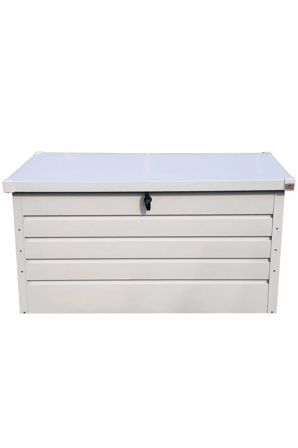 H&O Direct Garden Lockable Metal Storage Box for Tools in White – 3