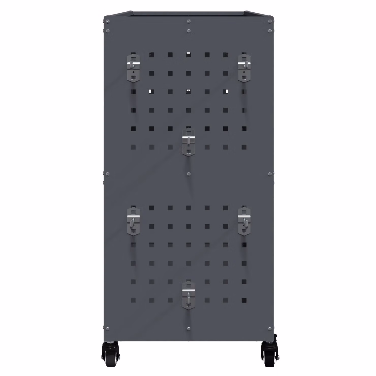 Berkfield Metal Tool Trolley with Shelf and Wheels in Anthracite – 6