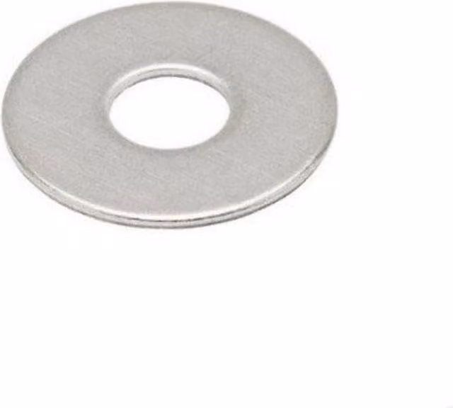 Securfix Zinc Plated Silver Flat Penny Washers, Pack of 50