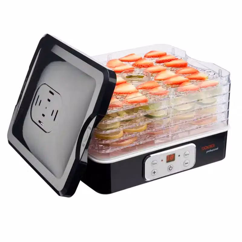 Cooks Professional 5 Tier Food Dehydrator with Timer and Auto Shut-off, Black – 3