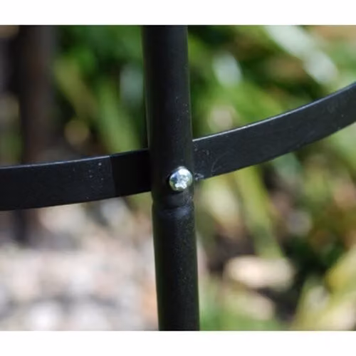 Kingfisher Black Steel Garden Obelisk Support for Climbing Plants, H: 190 cm, W: 41 cm, D: 41 cm – 2