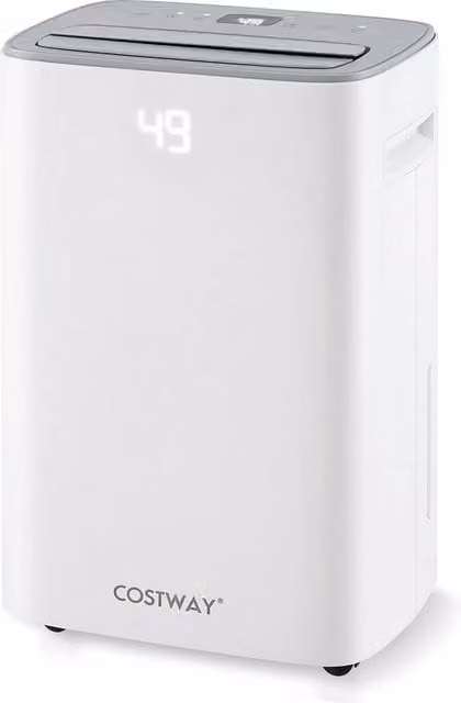 Costway Energy Efficient Dehumidifier for Home and Basement, 24 L Capacity, White – 1