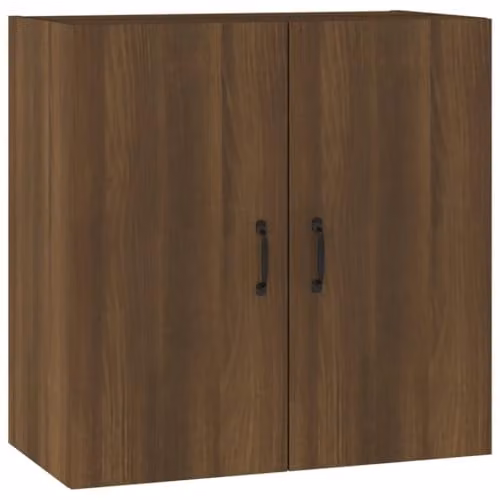 vidaXL Modern Wall Cabinet in Brown Oak with Hinged Doors, W/D/H: 60 x 31 x 60 cm