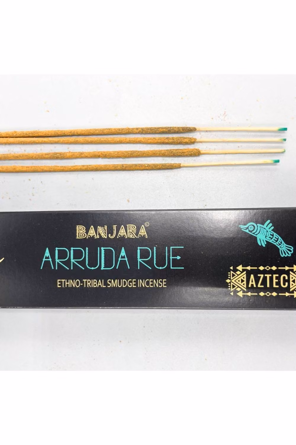 KDMD Banjara Tribal Smudge Incense, White Arruda Rue, 10 Sticks in Brown – 2