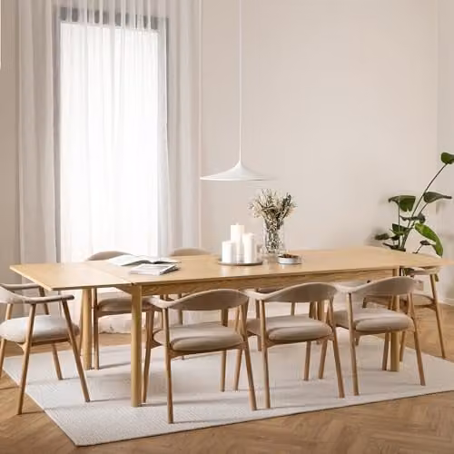 Furniture To Go Atlantic Extendable Rectangular Dining Table in Brown Oak – 2