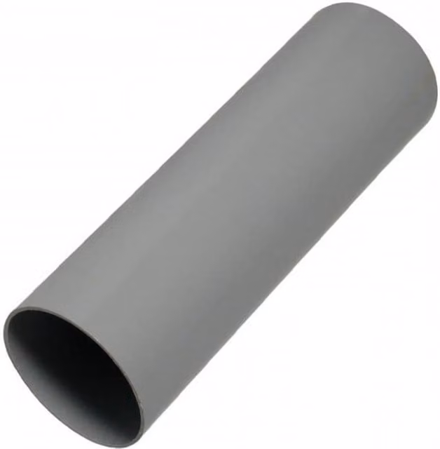 FloPlast Grey PVC Round Downpipe, Diameter: 68 mm, Length: 5.5 m