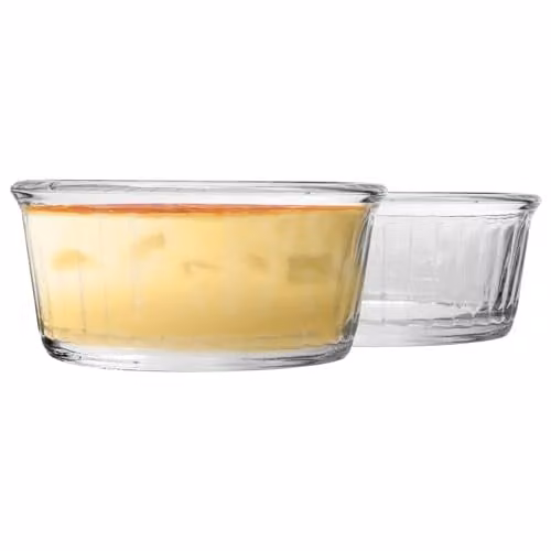 Duralex Oven Chef Glass Ramekins for Crème Brulee and Desserts, Transparent, Pack of 8, Diameter: 8.5 cm – 1