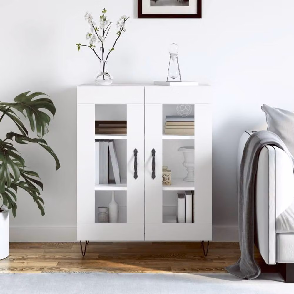 Berkfield Home White Sideboard W/D/H: 69.5 x 34 x 90 cm – 2
