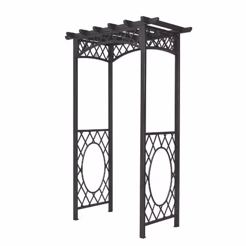Rowlinson Wrenbury Garden Arch in Black, W/D/H: 140 x 75 x 223 cm – 1
