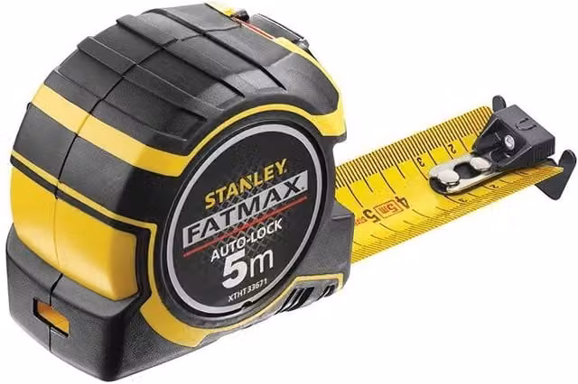Stanley Fatmax Autolock Pocket Tape Measure in Yellow and Multicolour