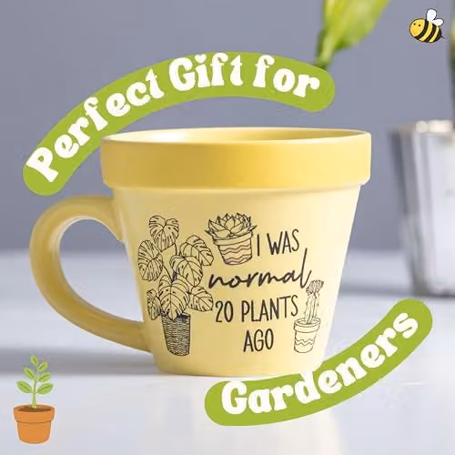 Boxer Gifts 20 Plants Ago Plant-a-Holic Ceramic Mug in Yellow and Multicolour – 2