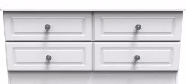 2 U Kendal 4 Drawer Bed Box in Off-White, Ready Assembled