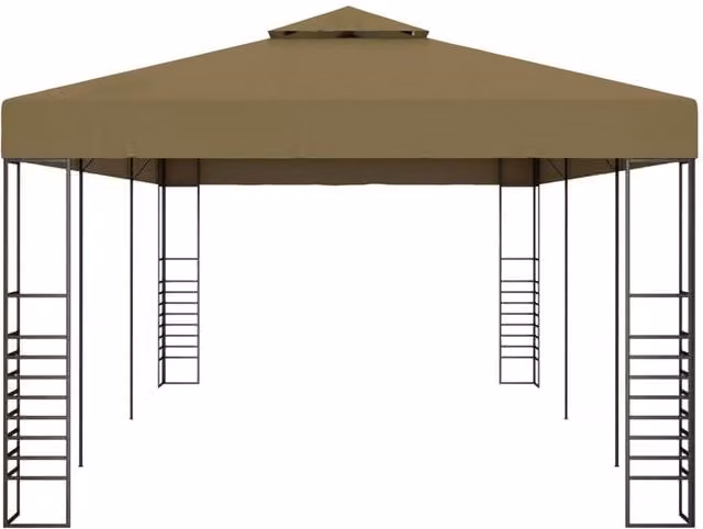 Berkfield Home Stable Garden Gazebo in Beige, W/D/H: 600 x 300 x 270 cm – 1