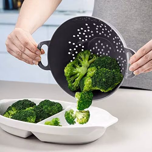Zeal Melamine Colander in Grey, 20cm – 2