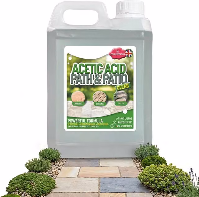 Storm Trading Group Concentrated Garden Acetic Acid Vinegar Outdoor Cleaner, 2 x 2.5 l, Clear