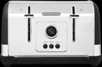 Morphy Richards Venture 4-Slice Toaster in Black with Stainless Steel Accents and Cable Storage