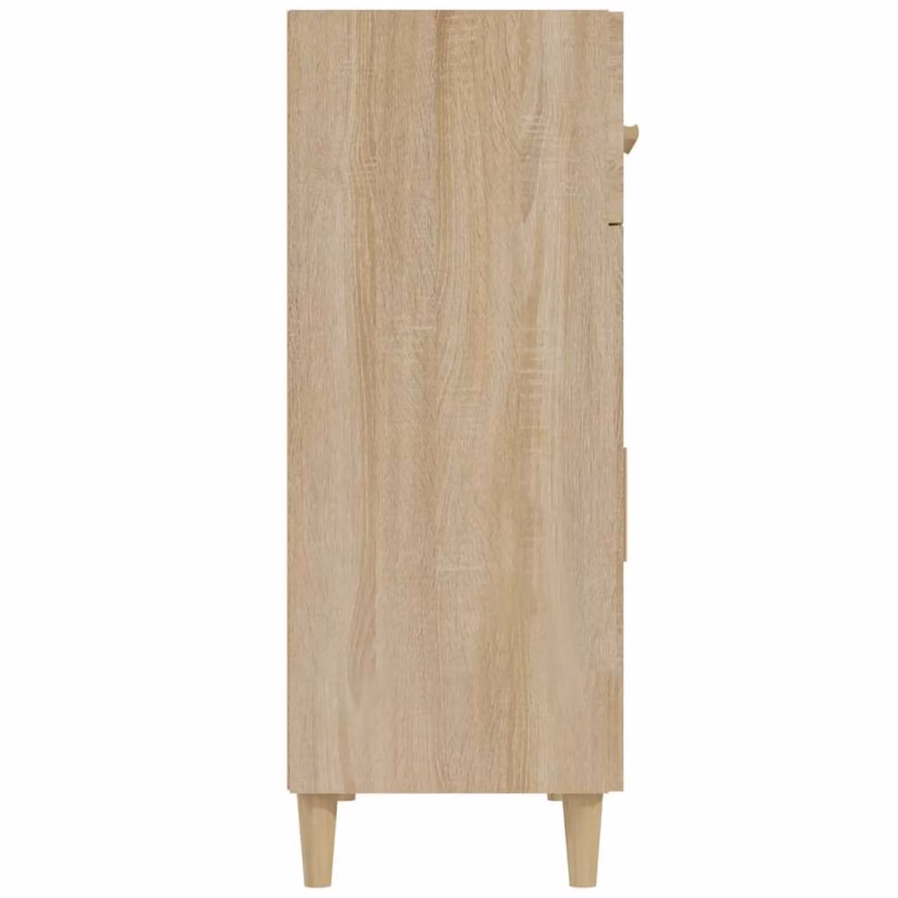 Berkfield Home Sonoma Oak Sideboard in Beige, W/D/H: 69.5 x 34 x 90 cm – 2