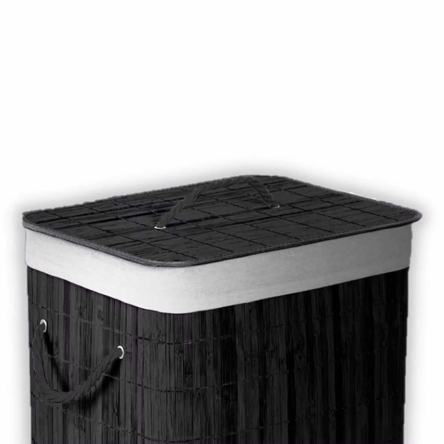 HomeSpace Direct Collapsible Bamboo Laundry Hamper Basket in Grey – 2