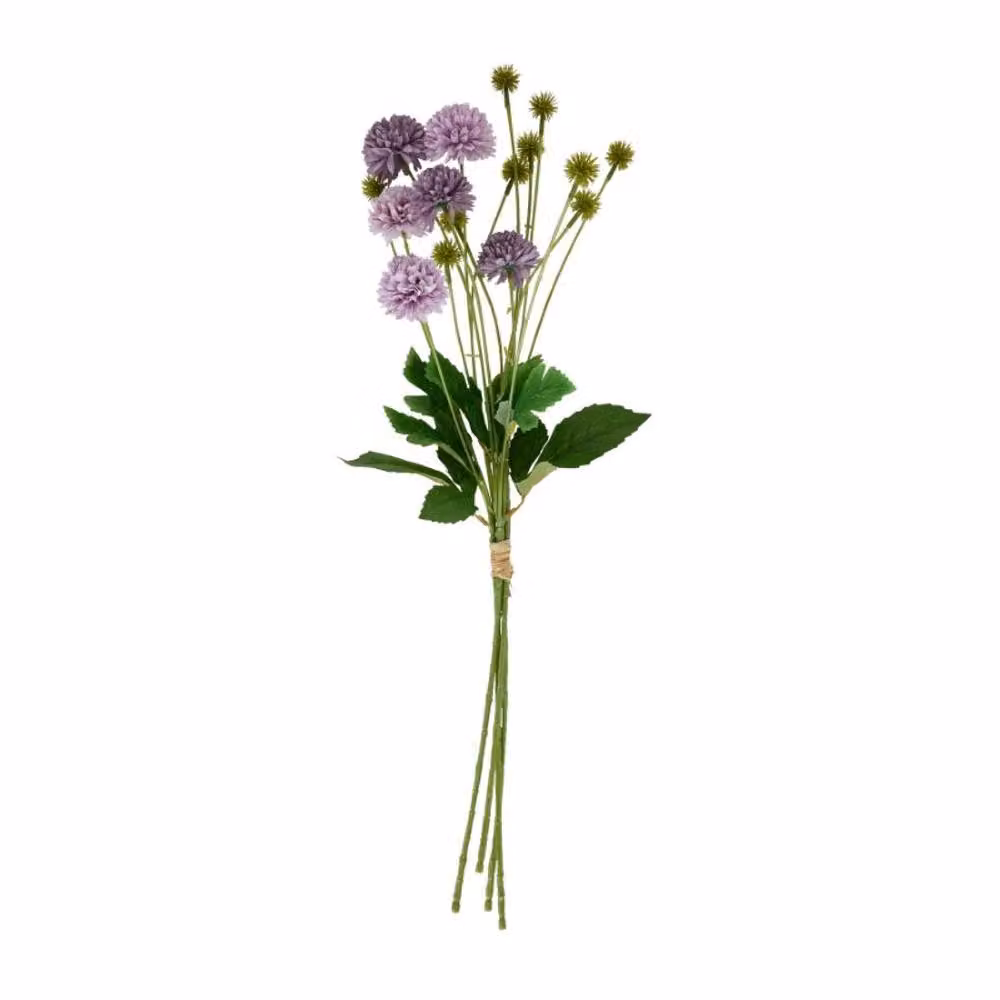 Lemon Pavilion Furniture and Decor Purple Plastic Chrysanthemum Bouquet, H60 cm – 3