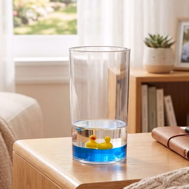 Orsina Floating Ducks Acrylic Tumbler in Transparent