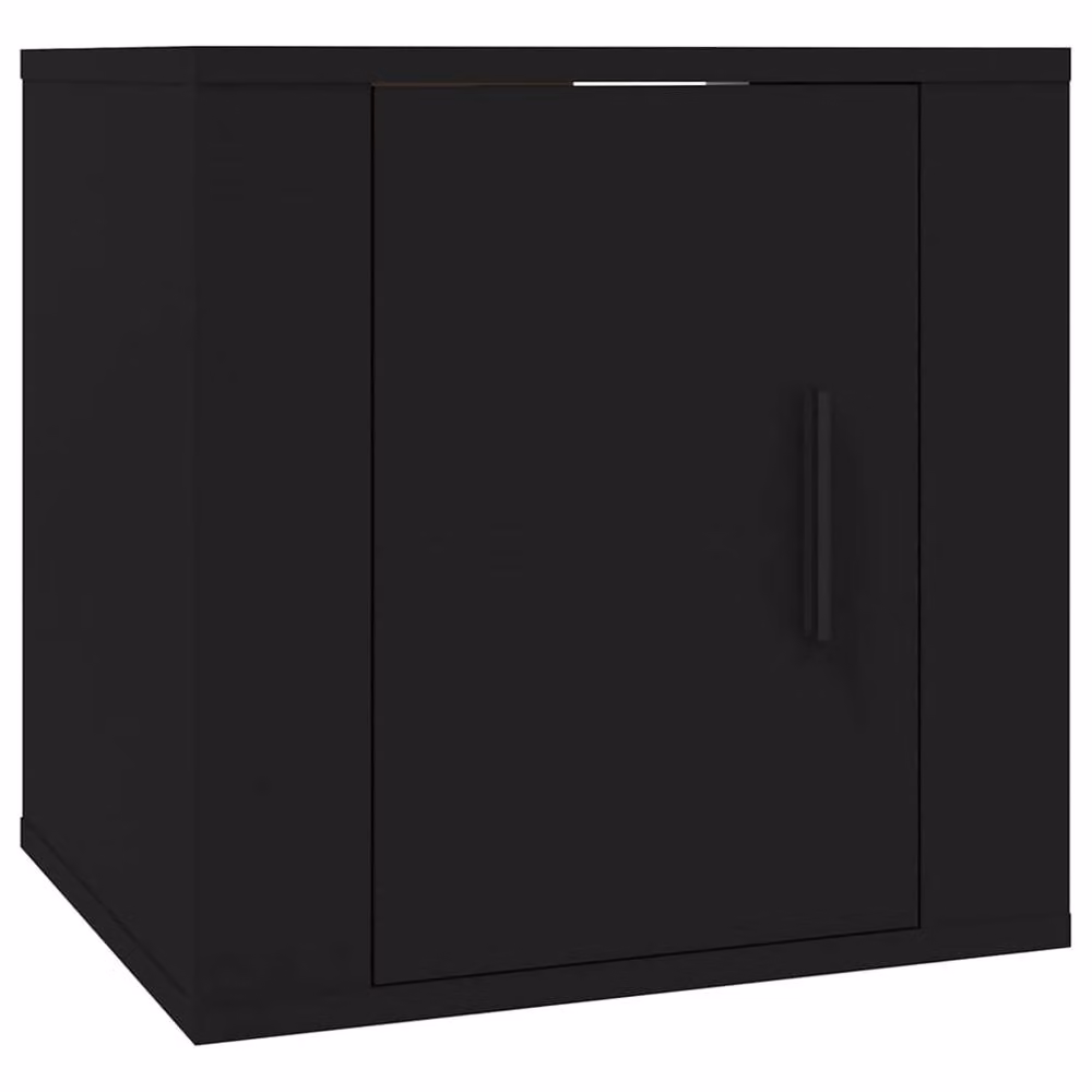 Berkfield Home Set of 2 Wall Mounted TV Cabinets in Black, W/D/H: 40 x 34.5 x 40 cm – 5