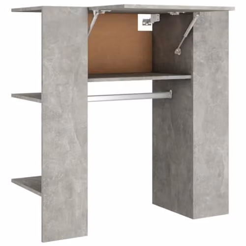 vidaXL Modern Hallway Cabinet in Concrete Grey, W/D/H: 97.5 x 37 x 99 cm