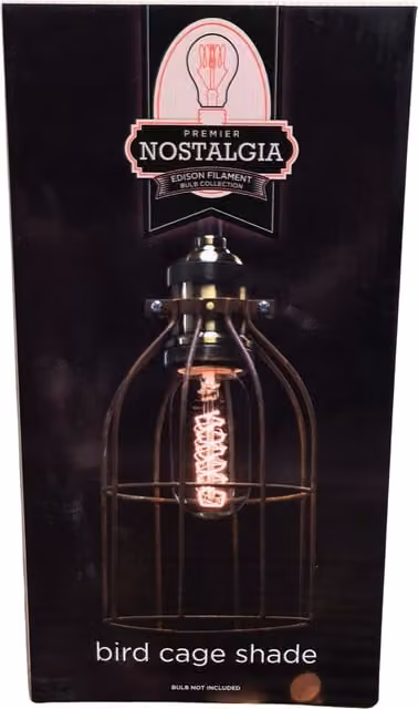 Samuel Alexander Rustic Bronze Metal Bird Cage Lantern Pendant Light Shade