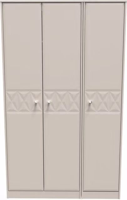 Ready Assembled 2 U Toledo 3 Door Wardrobe in Taupe