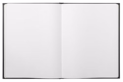 Exacompta NeoDeco Guest Book with 100 Pages, W 27 cm x H 22 cm, Black – 2