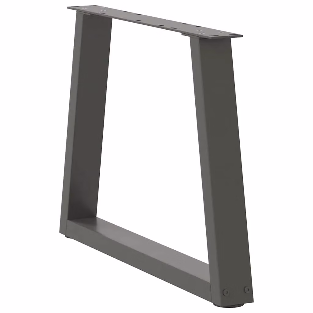 Berkfield Home V-Shape Dining Table Legs, 2 Piece Steel Set in Anthracite Black, H: 50 cm, W: 42 cm – 2
