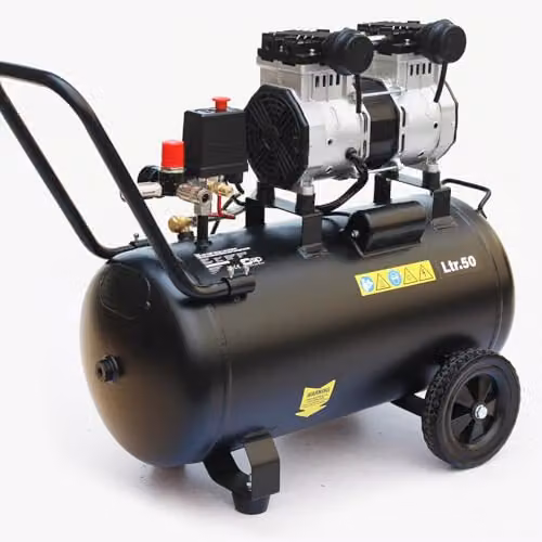 SIP Airmate Low Noise Oil-Free Direct Drive Air Compressor, Black, 50L, 1.5kW, 8 Bar, 116psi – 3