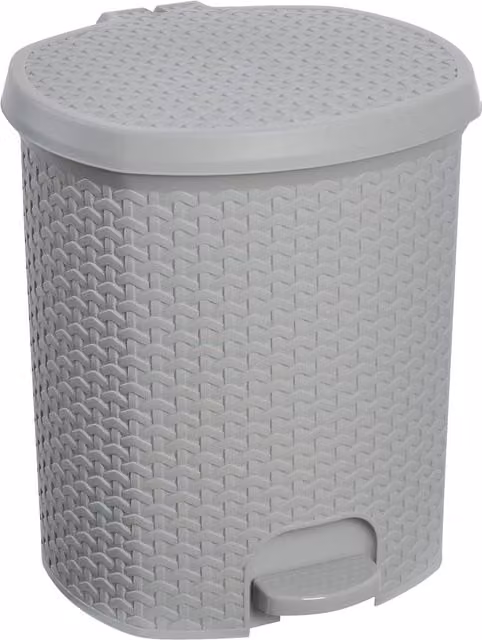 Keeeper Nordic Grey Soft Close Pedal Waste Bin, 21 Litre