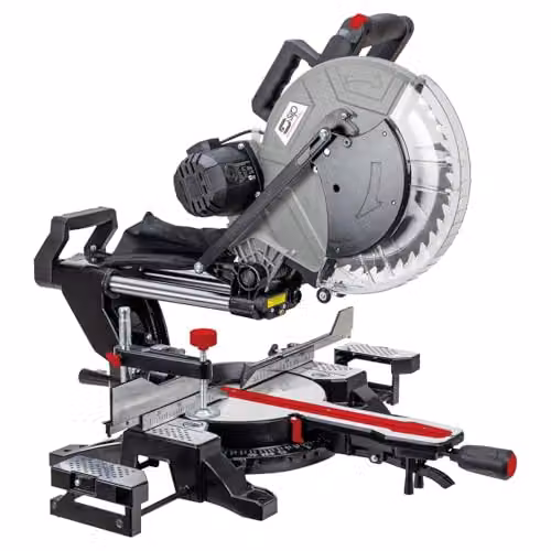 SIP 12 inch Sliding Compound Mitre Saw in Silver with 305mm Blade and 1.8kW Motor