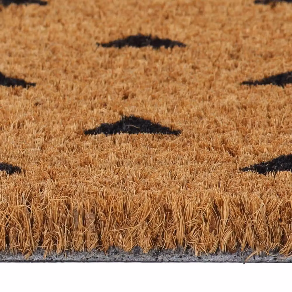 Berkfield Home Weatherproof Coir and PVC Door Mat, Brown, W: 45 cm, D: 75 cm – 3