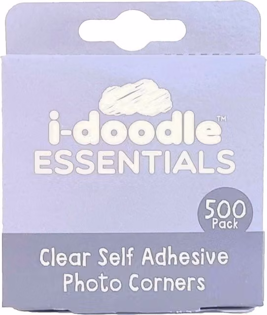 i-doodle Pack of 500 Transparent Self Adhesive Photo Corner Dots Pads