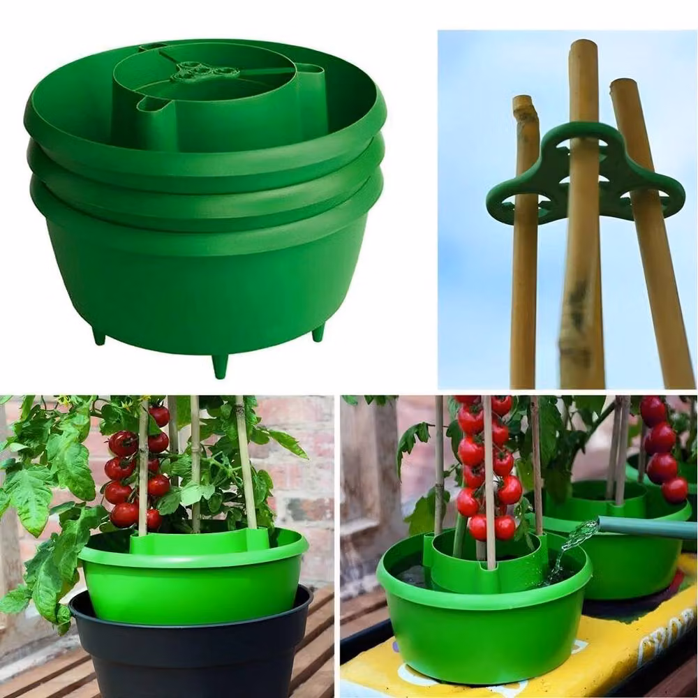EONLION Set of 6 Green Tomato Garden Planter Pots – 3
