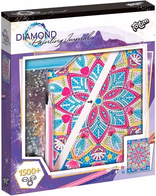 Totum Diamond Paint Mandala Notebook for Adults, Multicolour