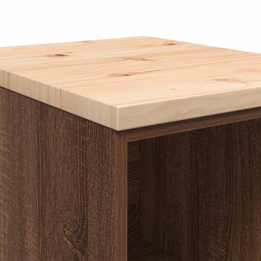 Berkfield Home Durable Garage Storage Cabinet in Brown Oak, W/D/H: 40 x 51 x 85 cm – 3