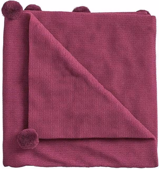Helena Springfield Pink Knitted Throw