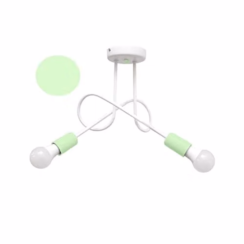 Netlighting Oxford Multi Arm Semi Flush Ceiling Light in White, Diameter: 38 cm