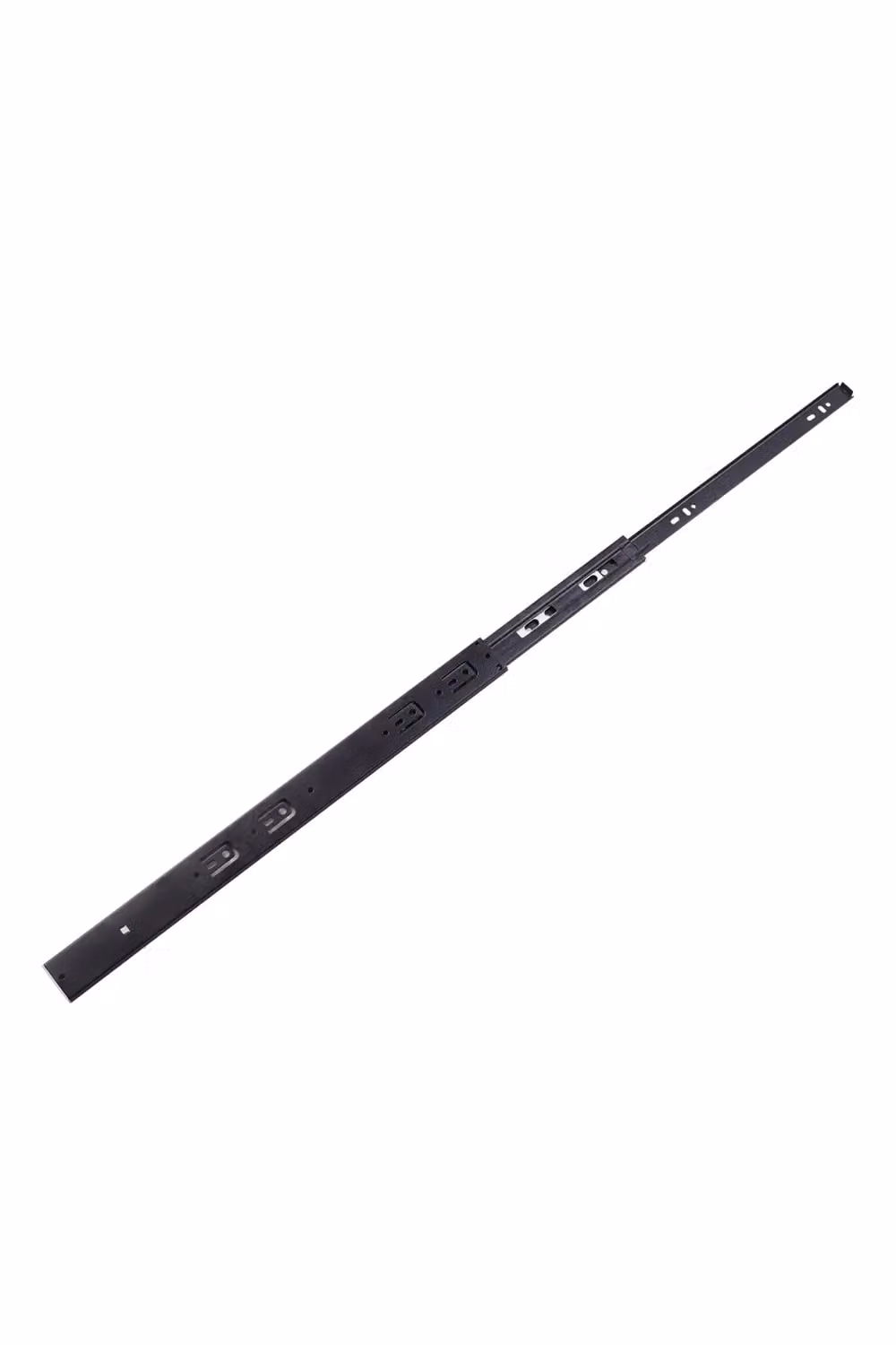Living and Home Pair of Black Steel 3-Fold Soft-Close Ball Bearing Drawer Slides, Length: 50.8 cm