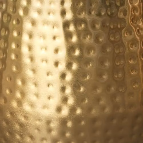 Melody Maison Gold Hammered Metal Round Tabletop Planter, Diameter: 30 cm, Height: 28 cm – 2