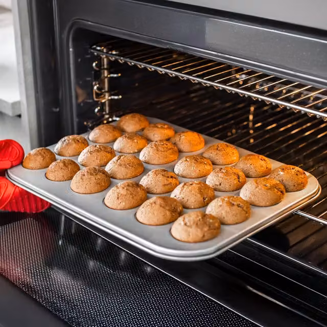 KitchenCraft Non-Stick Grey 24-Hole Muffin Tray