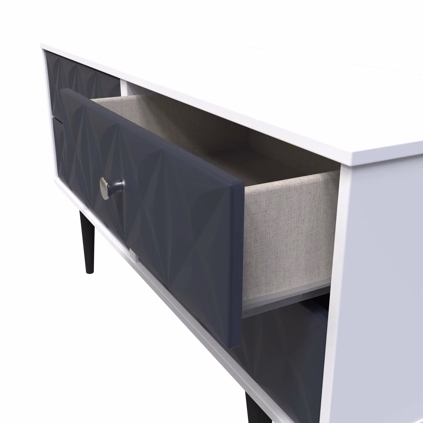 Ready Assembled 2 U Toledo 4 Drawer Bed Box in Dark Blue – 3