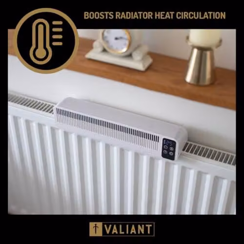 Valiant Rechargeable Triple Fan Radiator Heat Booster in White – 2
