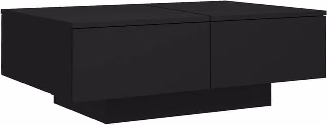 Berkfield Home Modern Black Rectangular Coffee Table with Lift Mechanism, W/D/H: 90 x 60 x 31 cm