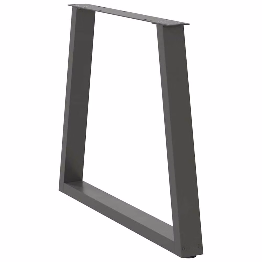 Berkfield Home Modern V-Shape Dining Table Legs, 3 Piece Set, Anthracite Grey, Height: 72-73.3 cm, Width: 80 cm – 3