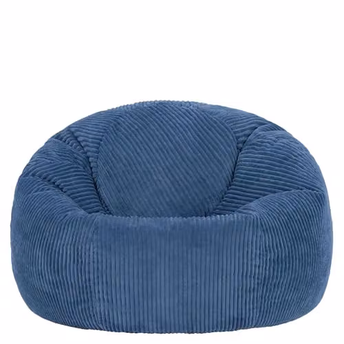 icon Kingston Cord Bean Bag Set of 2 in Blue with EPS Polystyrene Filling – 3
