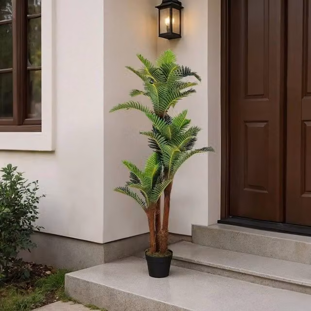 EONLION Green Artificial Palm Tree, Height: 150 cm